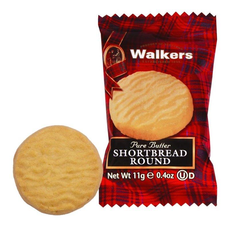 Walkers Individually Wrapped Mini Shortbread Rounds - 200 Packs