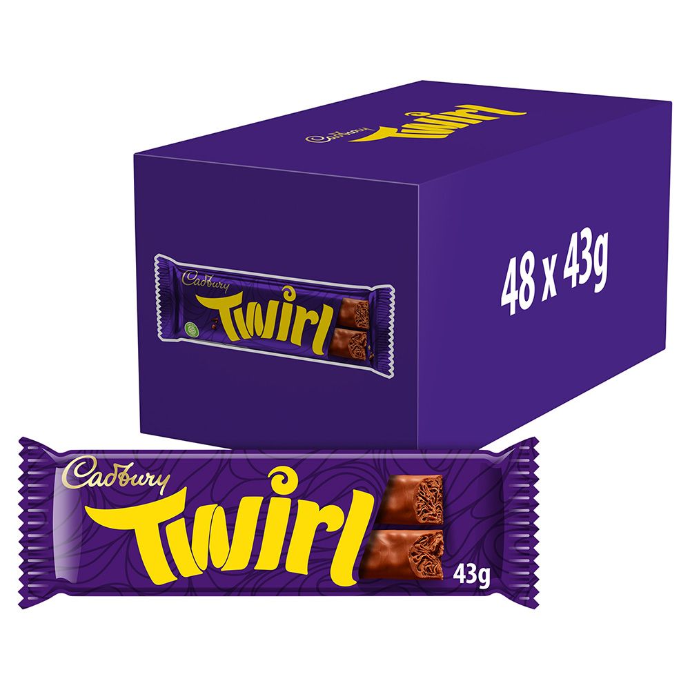 Cadbury Twirl Bars - 48 Bars (43g)