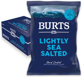 Burts Lightly Sea Salted Crisps - 40g (Box of 20)