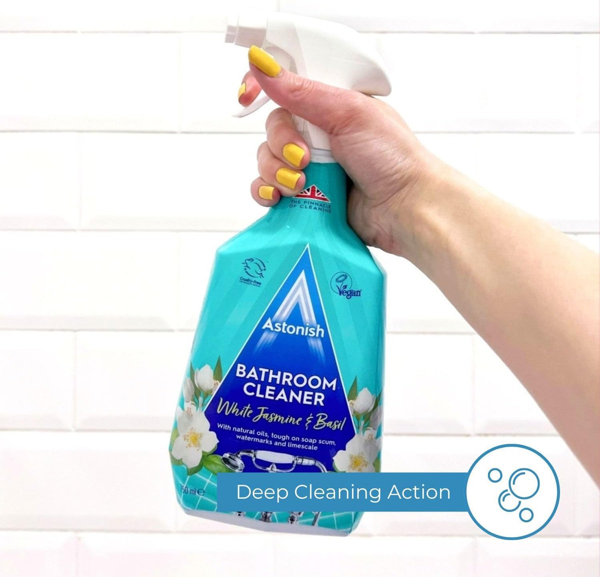 Astonish Bathroom Cleaner Spray White Jasmine & Basil 750ml - Case of 12
