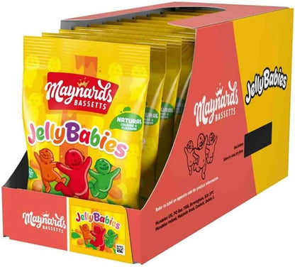 Maynards Bassetts Jelly Babies 130g Sweet Bags (10 Pack)
