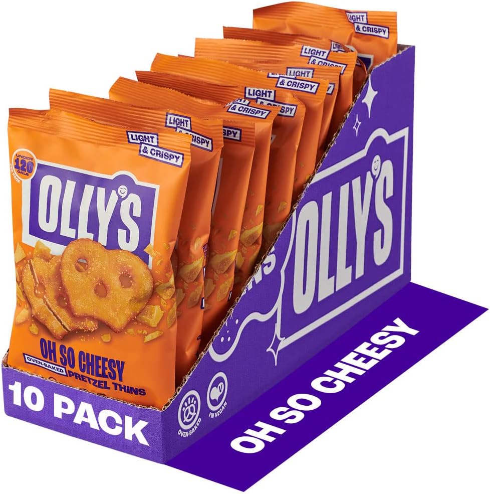 Olly's Pretzel Thins Oh So Cheesy 35g (Box of 10)