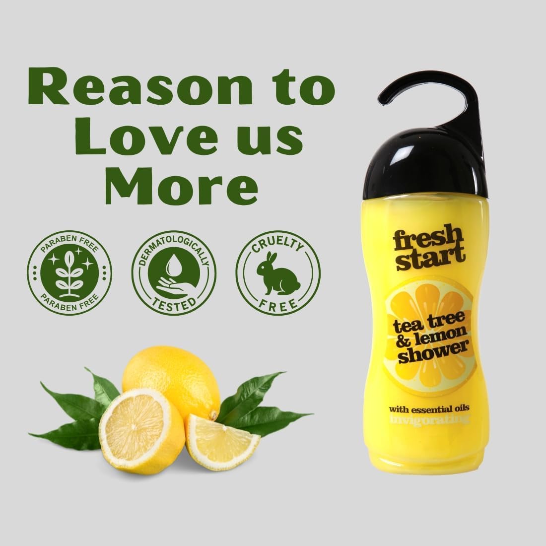 Fresh Start Tea Tree and Lemon Shower Gel 420ml - Case of 12