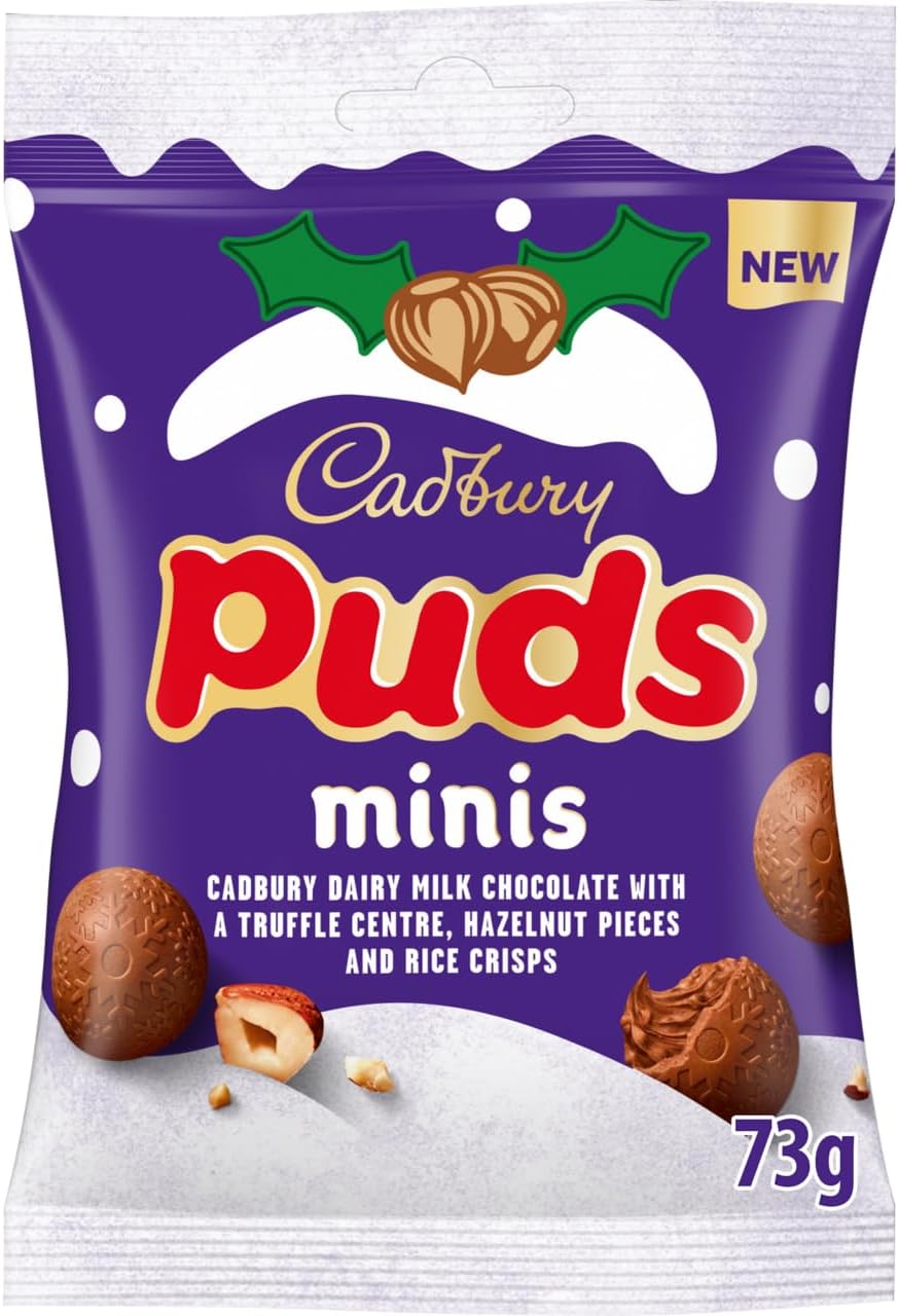 Cadbury Mini Puds Bag 73g (Single Bag)