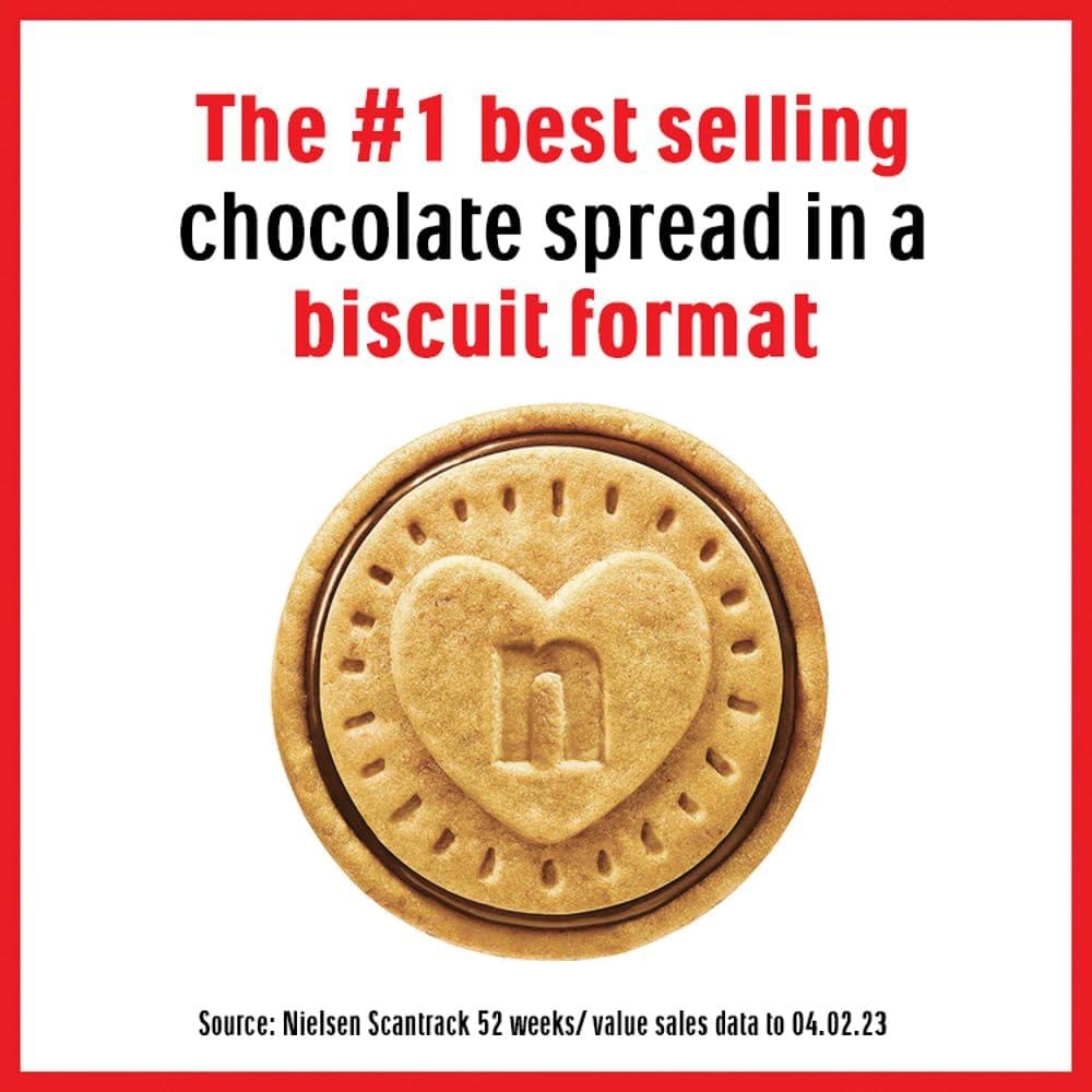 Nutella Ferrero Biscuits x 3 Pack - 41.5g (Box of 28)