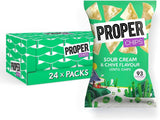 Proper Chips Sour Cream & Chive  - Gluten Free & Vegan 20g (Box Of 24)