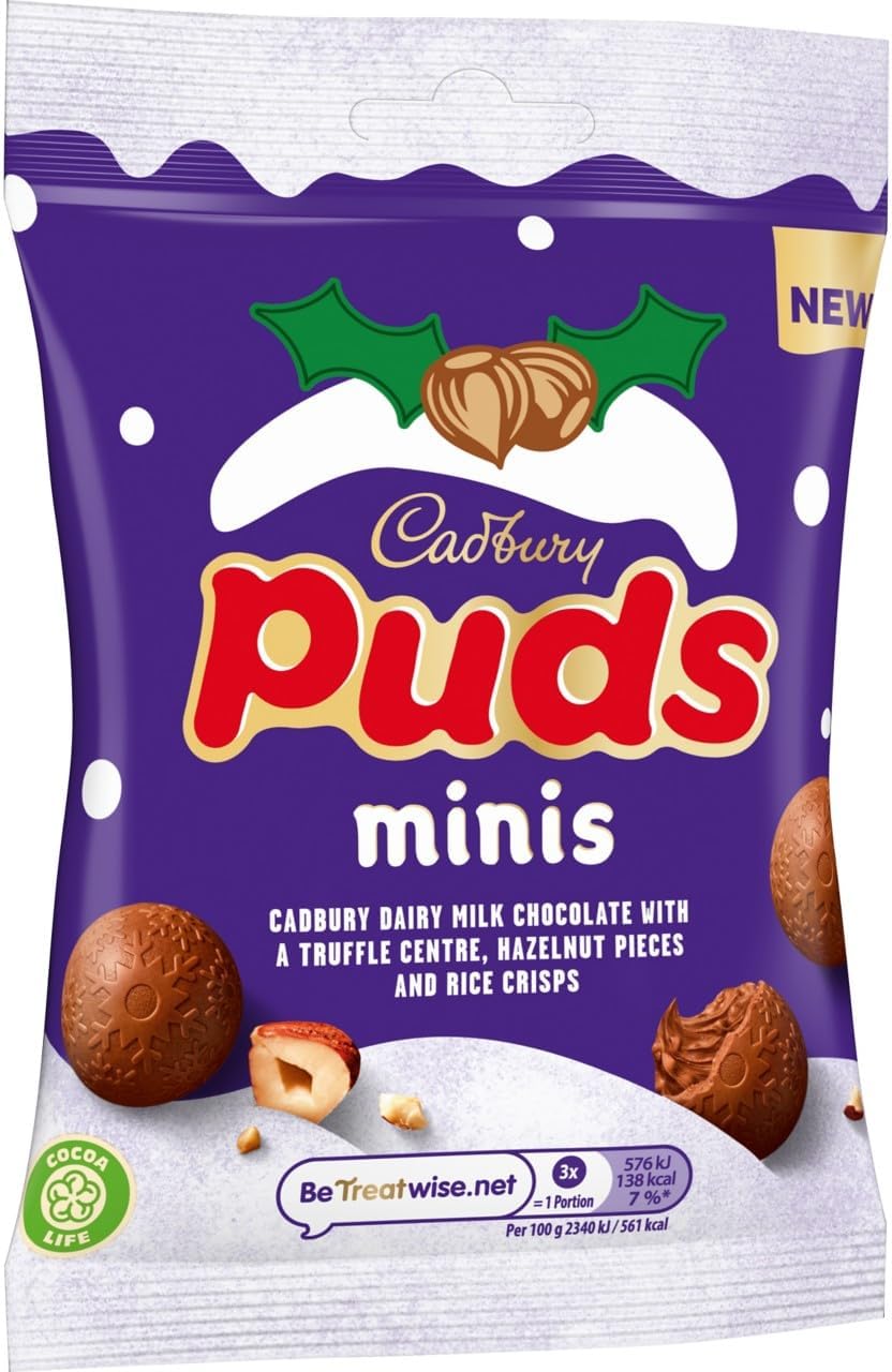 Cadbury Mini Puds Bag 73g (Single Bag)