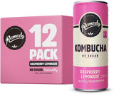 Remedy Kombucha - Raspberry Lemonade - 250ml Cans (Pack of 12)