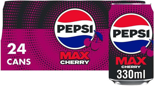 Pepsi Max Cherry - 330ml Cans (Case of 24)