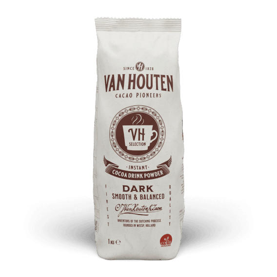 Van Houten VH Selection Dark Vending Machine Hot Chocolate (16% Cocoa, Dark) - 1kg Bag Or 10 x 1kg Case - Vending Superstore