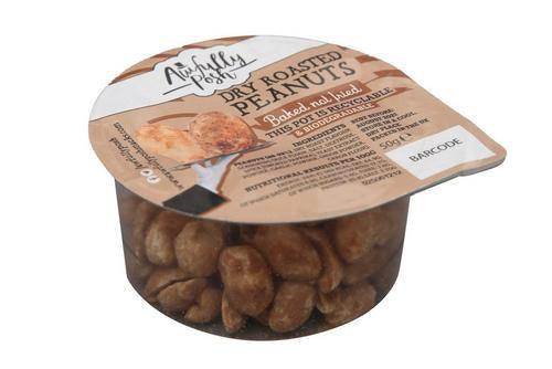 Awfully Posh Dry Roast Peanut Pots - 24 x 50g - Individual Pots - Vending Superstore