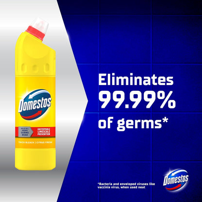 Domestos Thick Citrus Bleach - 750ml (Case of 9)
