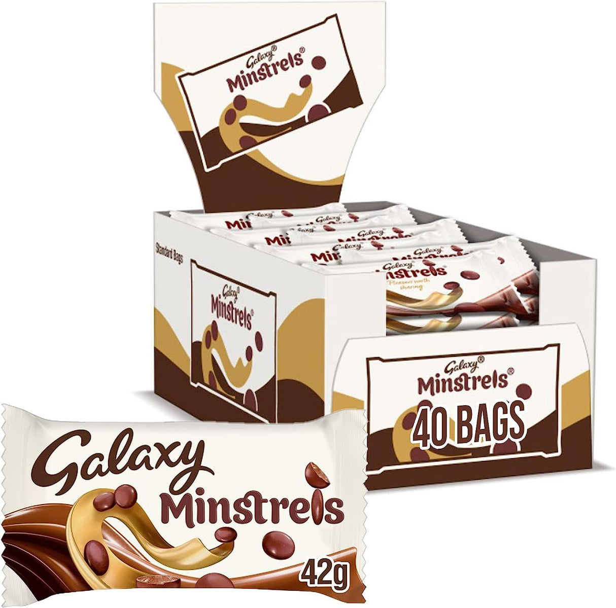 Galaxy Minstrels Standard Bag 42g (40 Pack) - Vending Superstore