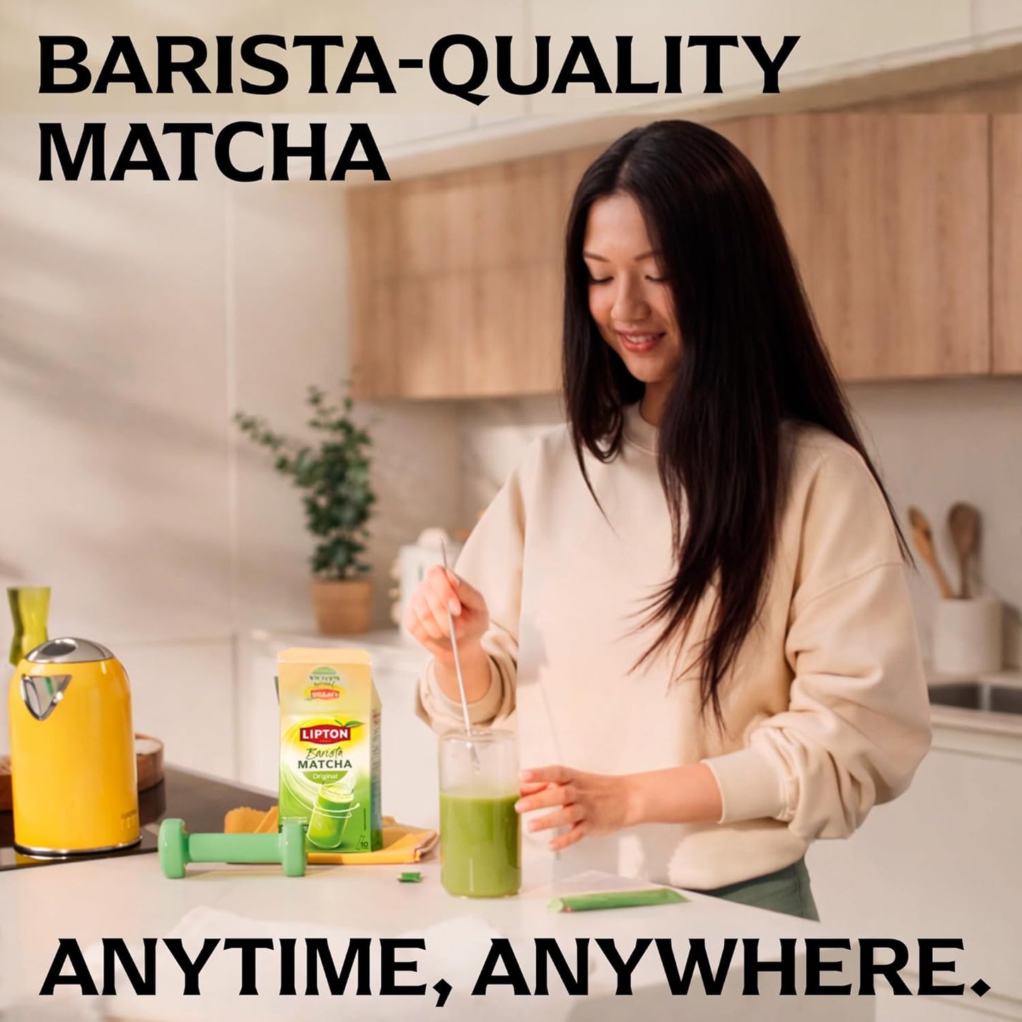 Lipton Barista Matcha Oat Latte Sachets - Pack of 10