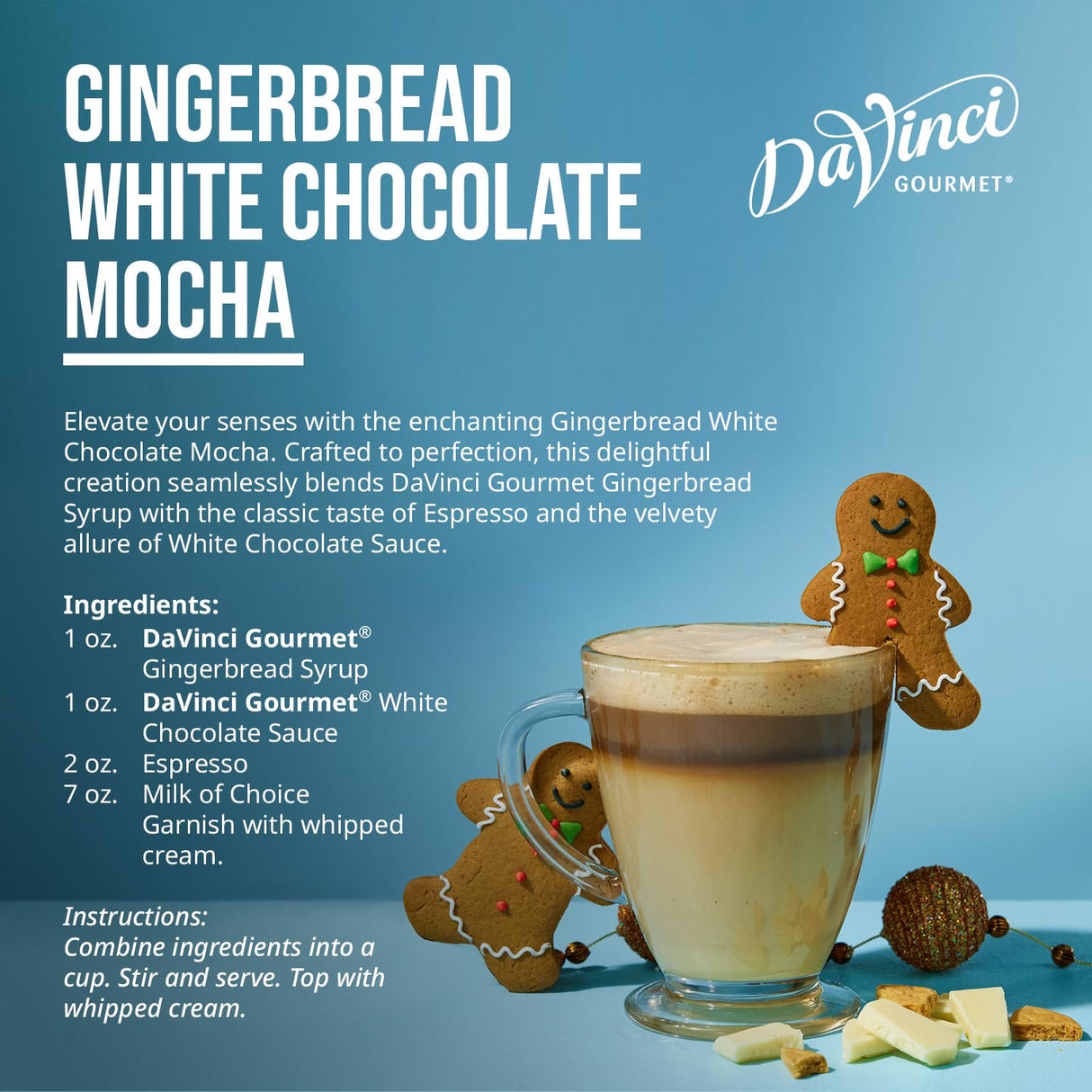 DaVinci Gourmet Classic Gingerbread Flavour Syrup - 1 Litre