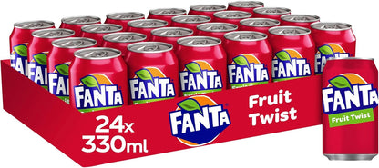 Fanta Fruit Twist Cans - 330ml (Pack of 24)