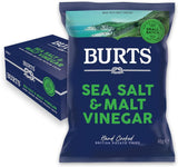 Burts Sea Salt And Malted Vinegar Crisps - 40g (Box of 20)