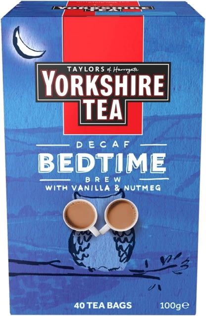 Yorkshire Tea Decaf Bedtime Brew Tea Bags - Pack of 4 x 40