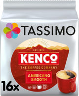 Tassimo Kenco Americano Smooth Coffee Pods, 16 Capsules (Pack of 5)