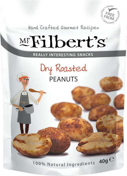 Mr Filbert's Dry Roasted Peanuts – 40g (Box of 20)