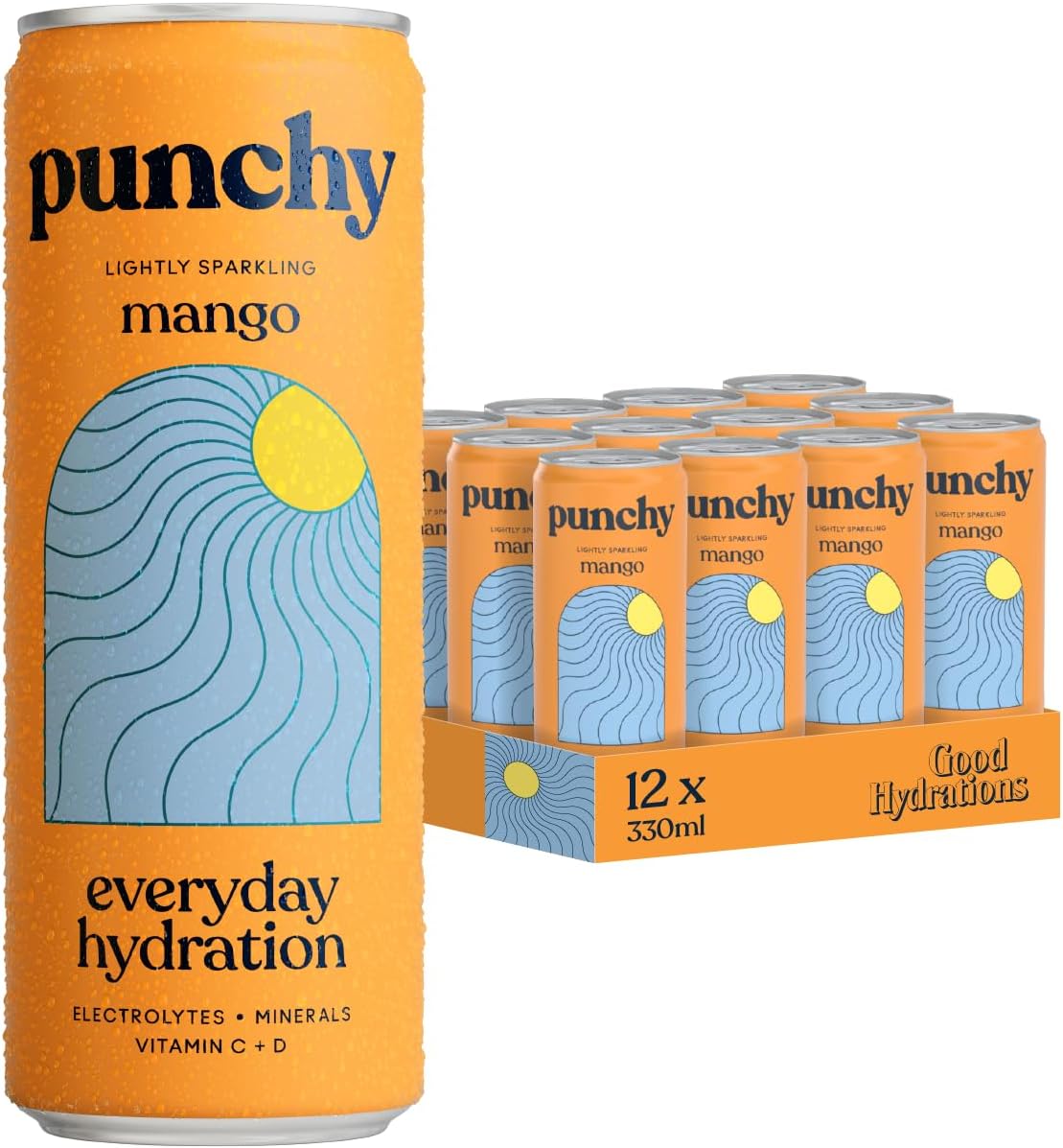 Punchy Hydration Mango - 330ml (Pack of 12)
