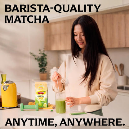 Lipton Barista Matcha Vanilla Oat Latte Sachets - Pack of 10