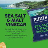 Burts Sea Salt And Malted Vinegar Crisps - 40g (Box of 20)