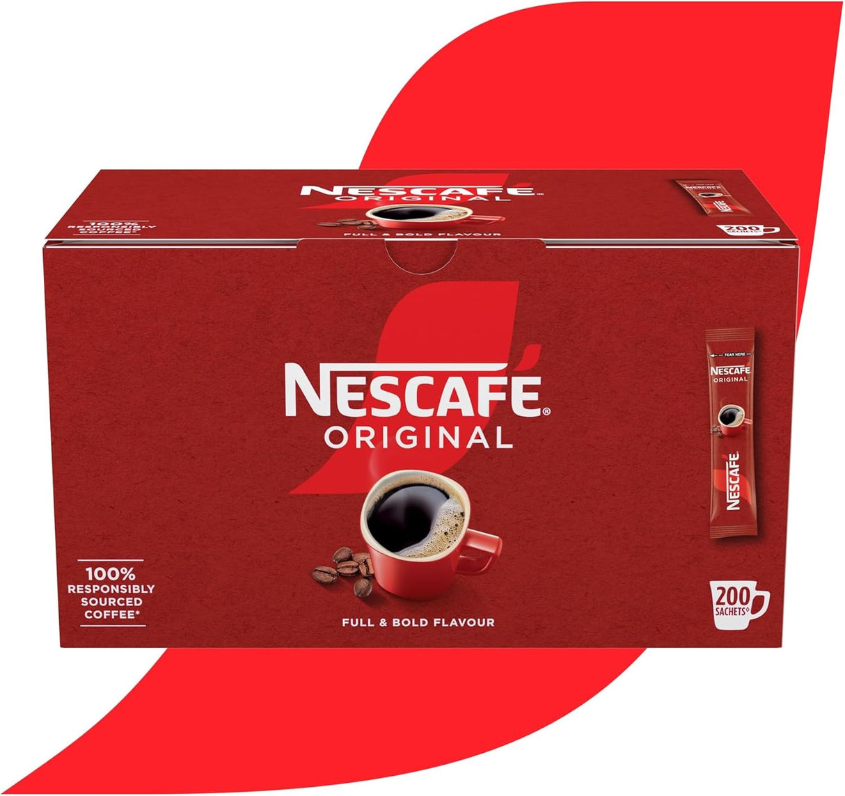 Nescafe Original: Individual Coffee Sticks / Sachet Portions - (Box of 200)