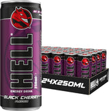 Hell Energy Black Cherry Drink Cans - 250ml (Pack of 24)