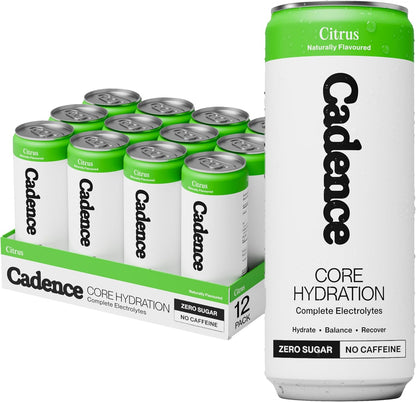 Cadence Citrus Zero Sugar Electrolyte Drink 330ml - Case of 12