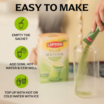 Lipton Barista Matcha Oat Latte Sachets - Pack of 10