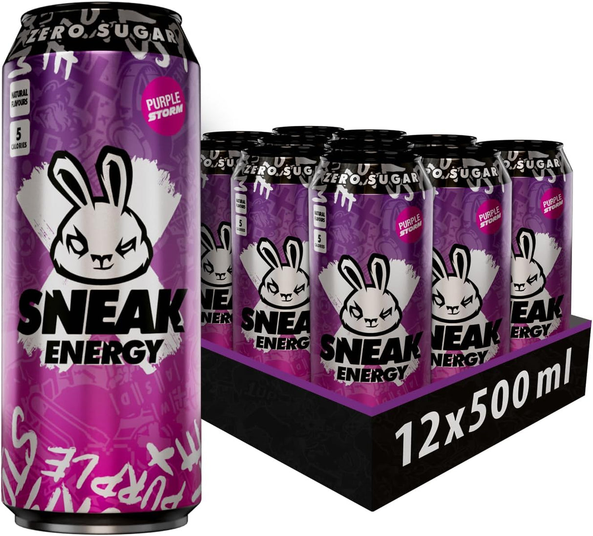 Sneak Energy Purple Storm 500ml (Pack of 12)