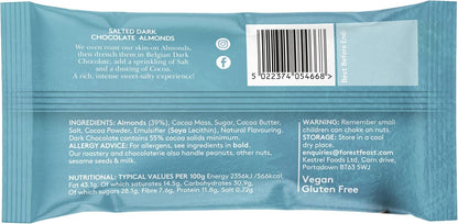 Forest Feast Salted Dark Chocolate Almonds – 40g (Pack of 12)