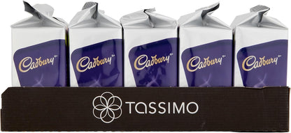 Tassimo Cadbury Hot Chocolate Pods, 8 Capsules (Pack of 5)