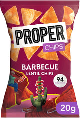 Proper Chips Lentil Barbecue - Gluten Free & Vegan 20g (Box Of 24)