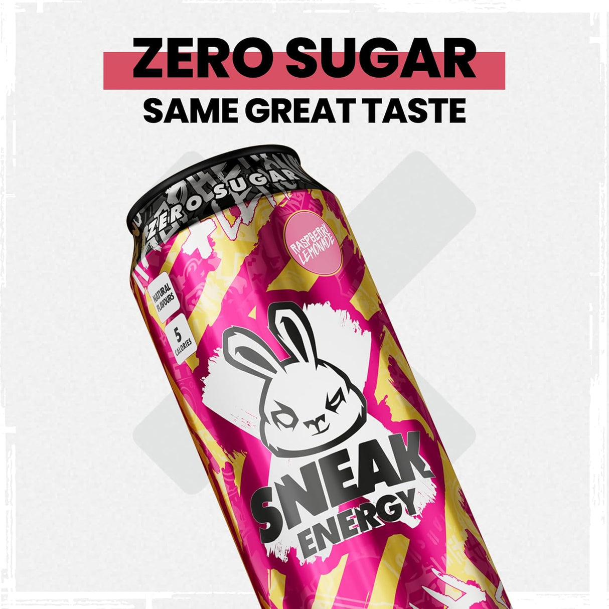 Sneak Energy Raspberry Lemonade 500ml (Pack of 12)
