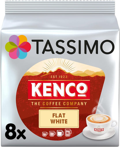 Tassimo Kenco Flat White Coffee Pods, 8 Capsules (Pack of 5)