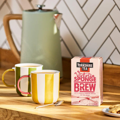 Yorkshire Tea Victoria Sponge Brew Tea Bags - Pack of 4 x 40