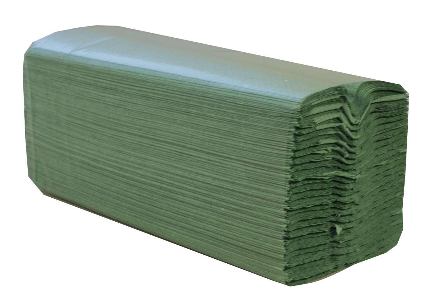 PRO C-Fold 1 Ply Green Paper Towels - 22x31cm (1x2400) - Vending Superstore