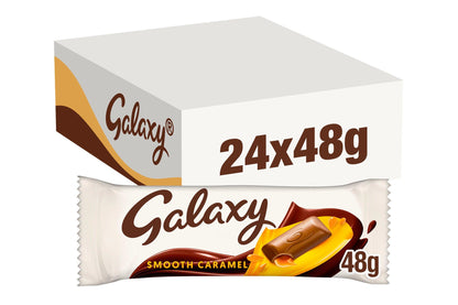 Galaxy Caramel Chocolate Bars - 48g (Box of 24)