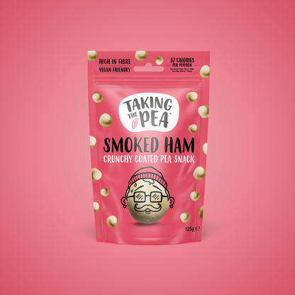 Taking The Pea Smoked Ham Crunchy Coated Peas - 125g (Box of 7)