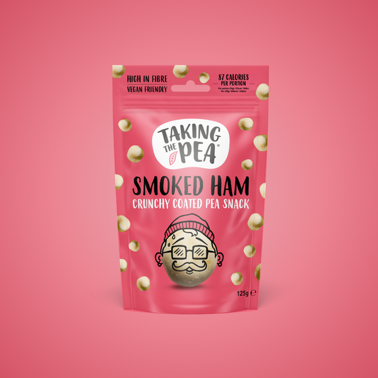 Taking The Pea Smoked Ham Crunchy Coated Peas - 125g (Box of 7)