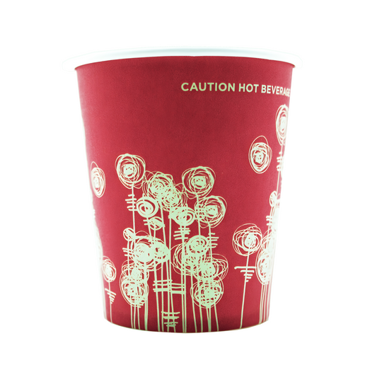 7oz 'Swirl'  Squat Paper Vending Machine Cups - 73mm Diameter - (Box of 1000)
