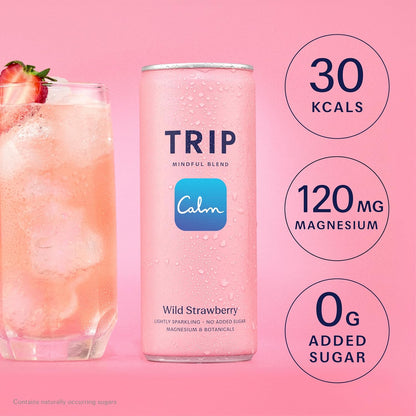 TRIP Mindful Wild Strawberry Can 250ml - Case of 12