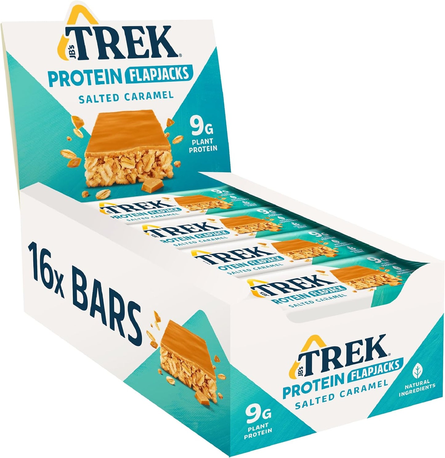 Trek Salted Caramel Protein Flapjack 50g (Box of 16)
