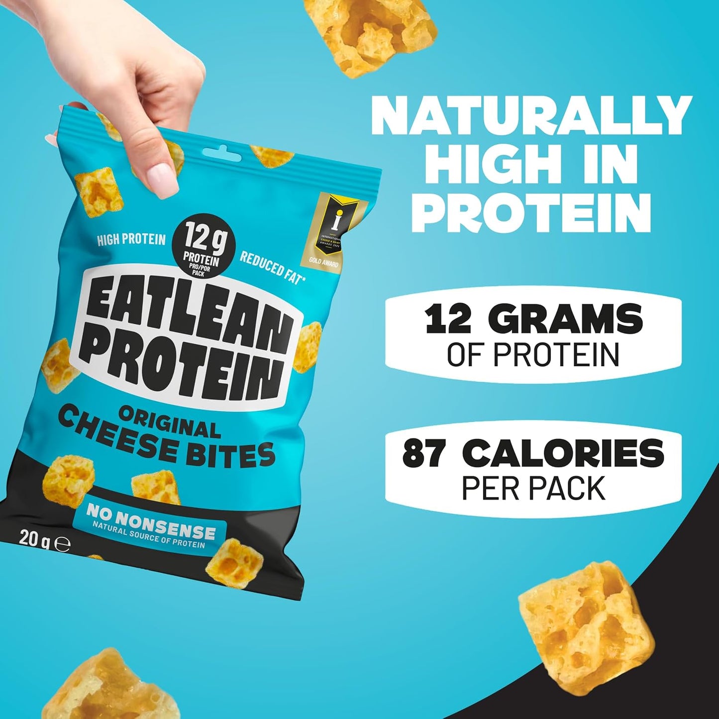 Eatlean Protein Cheese Bites 20g - Pack of 12