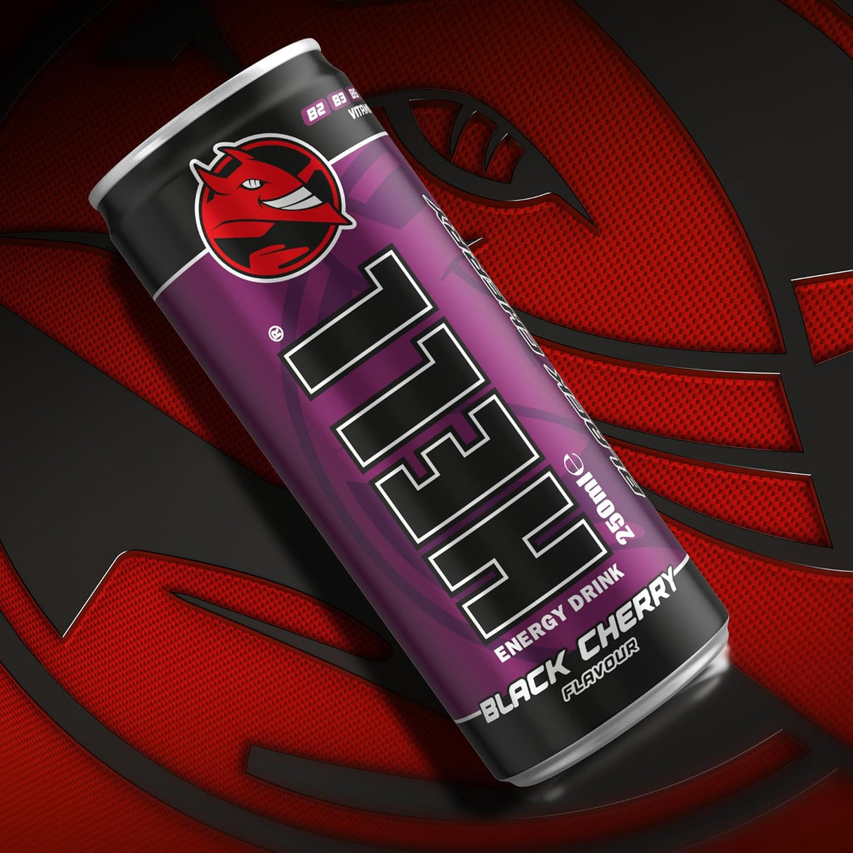 Hell Energy Black Cherry Drink Cans - 250ml (Pack of 24)