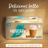 Nescafe Latte: Individual Coffee Stick Portions - (Box of 40)