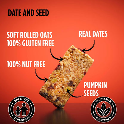 GetBuzzing Nut & Gluten Free Date Flapjack Bar 62g - Box of 20