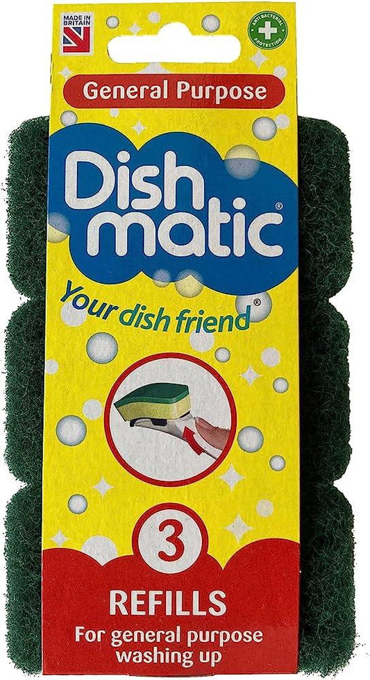 Dishmatic Sponge - 3 refills - Vending Superstore
